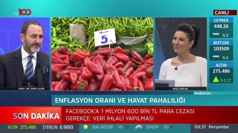 Emre Alkin: TÜİK enflasyonu nasıl hesapladığını açıklamalı - Parasal 1. Kısım - 3 Ekim 2019