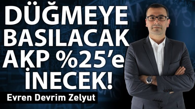 Düğmeye basılacak, Ak Parti %25'e inecek!