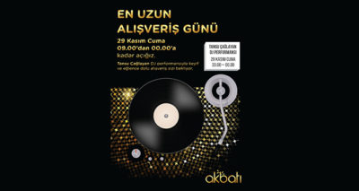 Akbatı'dan Alışveriş Günü'ne özel program