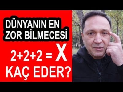 Ekonomide Dünyanın En Zor Sorusu 2+2+2 Kaç Eder?