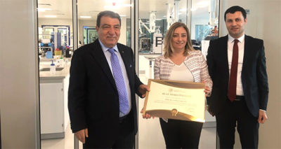 Berko İlaç Ar-Ge merkezi belgesini aldı