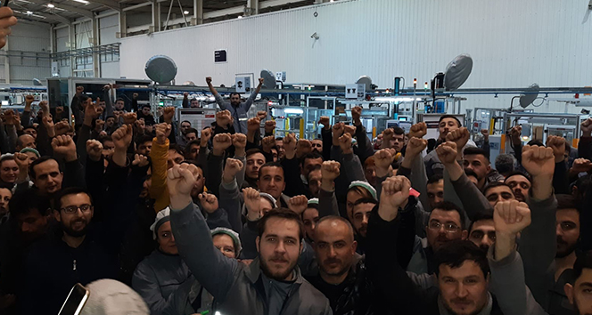 Bursa'daki otomotiv yan sanayi fabrikasında işçiler ayaklandı