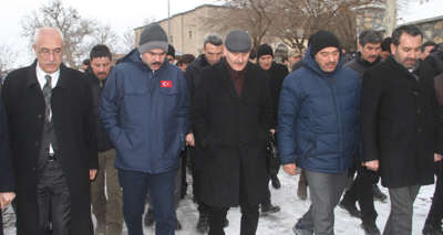 Bakan Soylu ve Kurum, tarihi Harput Mahallesi’nde incelemede bulundu