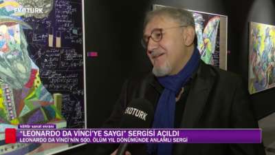 'LEONARDO DA VİNCİ'YE SAYGI' SERGİSİ AÇILDI