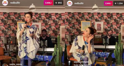 EvdeÇal’da çıkan Ceylan Ertem en sevilen şarkılarını binlerle söyledi