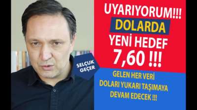 UYARIYORUM DOLARDA YENİ HEDEF 7,60 !!!