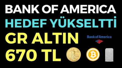 BANK OF AMERICA GR ALTIN 670 TL - EKONOMİ HABERLERİ - DÜNYANIN HABERİ 129 - 29.07.2020