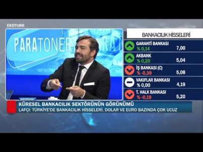 Türkiye'de bankacılık sektörünün görünümü| Emrah Lafçı | Murat Tufan | Paratoner