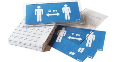 Sosyal mesafe ve bina güvenliği kurallarına uyulmasına yardımcı olan piktogramlar