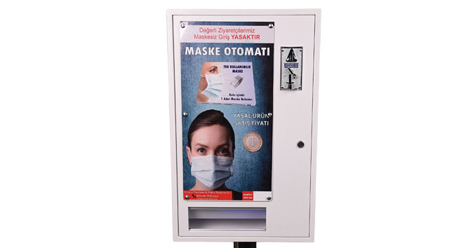Türkiye’de maske kullanımı 3 kat arttı, maske otomatları iş başında