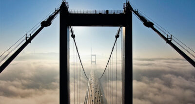 15 Temmuz Şehitler Köprüsü sis altında kaldı