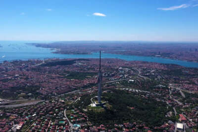 Çamlıca Kulesi, Kurban Bayramı’nda ziyaretçilerin ilgi odağı oldu