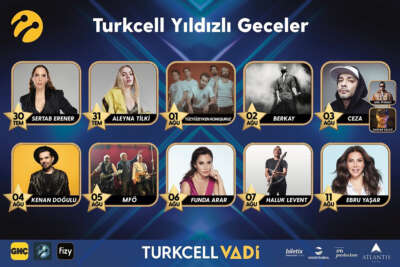 Turkcell Yıldızlı Geceler konserleri başlıyor