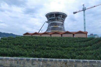 Dev çay bardağına demlenmiş çay teleferik ile taşınacak