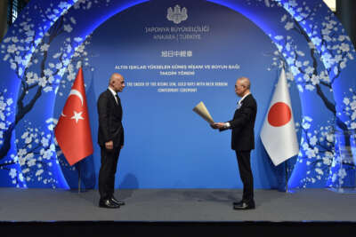 Erman Ilıcak'a Japonya'nın en yüksek devlet nişanı takdim edildi