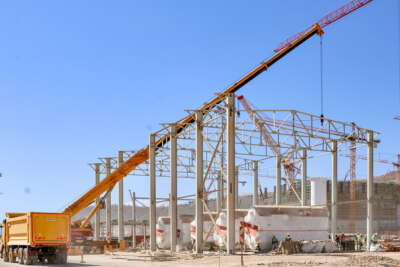 Akkuyu'da başlatma ve devreye alma yedek kazan dairesi için üretilen teknik ekipmanların montajı başladı