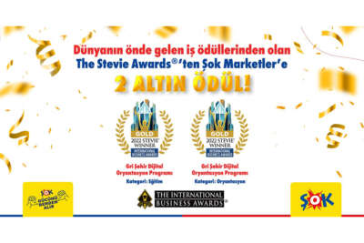 ŞOK Marketler, Uluslararası İş Ödülleri Stevie Awards'tan 2 altın ödül kazandı