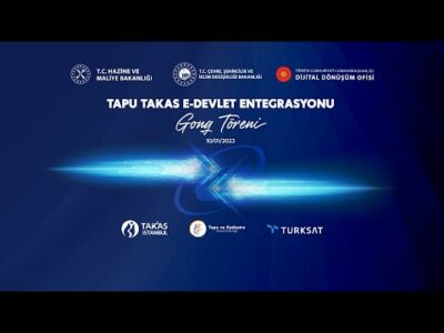 Tapu Takas e-Devlet Entegrasyon Halka Arz Gong Töreni