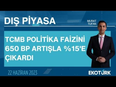 TCMB politika faizini 650 BP artışla %15'e çıkardı | Murat Tufan | Dış Piyasa