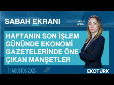 Haftanın son işlem gününde ekonomi gazetelerinin manşetleri | Melis Kobal | Sabah Ekranı