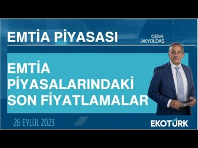 Emtia piyasalarındaki son fiyatlamalar | Cenk Akyoldaş | Emtia Piyasası | 26.09.2023