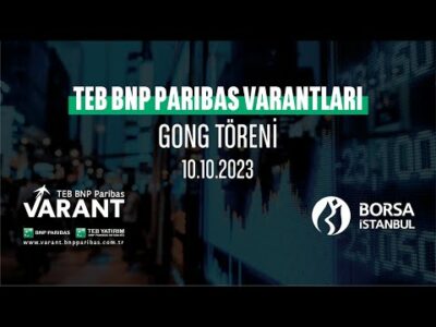 "TEB BNP Paribas Varantları" Gong Töreni