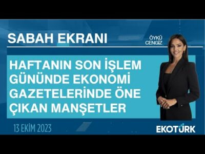Haftanın son işlem gününde ekonomi gazetelerinin manşetleri | Öykü Cengiz | Sabah Ekranı