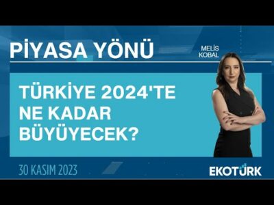 Türkiye 2024'te ne kadar büyüyecek? | Melis Kobal | Piyasa Yönü