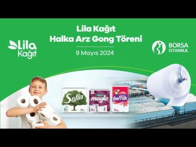 Lila Kağıt Halka Arz Gong Töreni