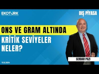 Ons ve gram altında kritik seviyeler neler? | Serdar Pazı | Dış Piyasa