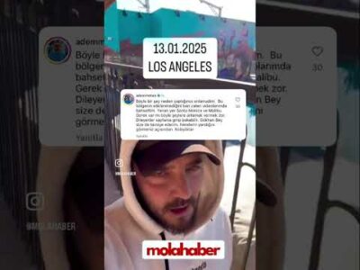 Şarkıcı Gökhan Özen’in Los Angeles paylaşımı! #abd #yangın #losangeles