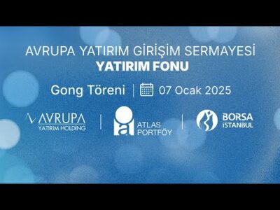 "Avrupa Yatırım Girişim Sermayesi Yatırım Fonu" Gong Töreni