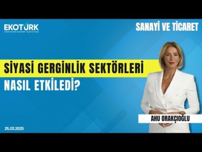Siyasi gerginlik sektörleri nasıl etkiledi? | Sait Salıcı | Ahu Orakçıoğlu | Sanayi ve Ticaret
