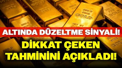 Altında Düzeltme Kapıda! Uzman İsimden Altın Tahmini: Uzun Vadede...