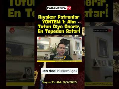 Riyakar Patronlar Yöntem 1: Alın Tutun Diye Önerir En Tepeden Satar! | #sonergökten #borsa