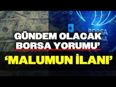 Borsa Uzmanı "MALUMUN İLANI..." Dedi Borsa, Faiz, Enflasyon Sarmalında Yaşanabilecekleri Anlattı!