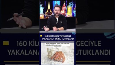 Japonya’da 160 Kilo Keşiş Yengeciyle Yakalanan 3 Çinli Tutuklandı! #shorts
