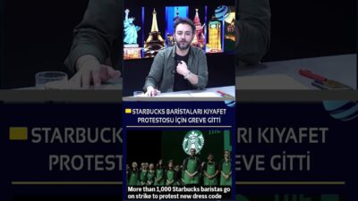 Starbucks Baristaları Kıyafet Protestosu İçin Greve Gitti! #shorts