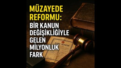 Müzayede Reformu: Bir Değişiklikle Gelen Milyarlık Fark