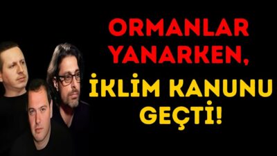 ORMANLAR YANARKEN, İKLİM KANUNU GEÇTİ!