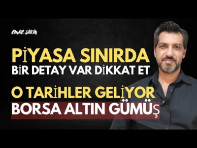PİYASA SINIRDA! BİR DETAY VAR, DİKKAT ET | Emre ŞİRİN #borsa #dolar #altın #faiz
