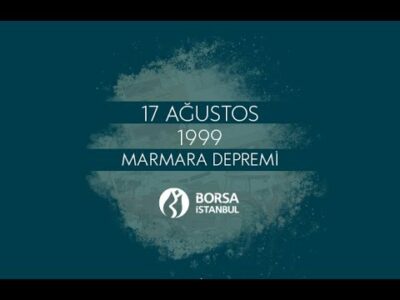 17 Ağustos 1999 Marmara Depreminde vefat eden vatandaşlarımızı rahmetle anıyoruz