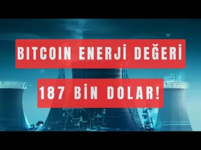 Bitcoin Enerji Değeri 187 Bin Dolar