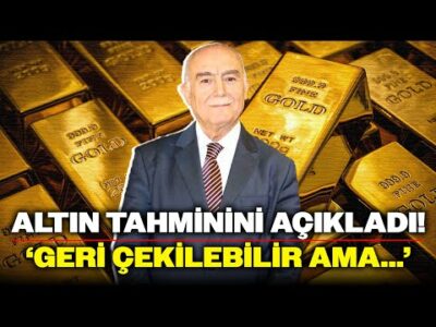 Mehmet Ali Yıldırımtürk'ten Altın 'Uyarısı': Geri Çekilme Olabilir Ama...
