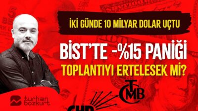 İki günde 10 milyar dolar… Toplantıyı ertelesek mi? | Turhan Bozkurt