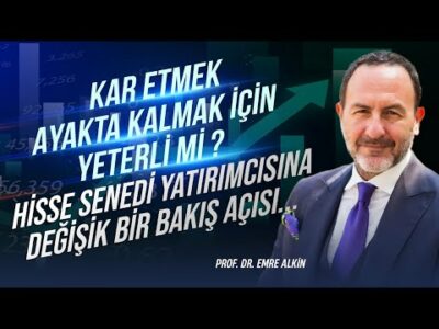 Kar Etmek Ayakta Kalmak İçin Yeterli mi? Hisse Senedi Yatırımcısına Değişik Bir Bakış Açısı