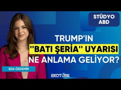 Trump'ın ''Batı Şeria'' Uyarısı Ne Anlama Geliyor? | Stüdyo ABD | Anıl Sural | Eda Özdemir