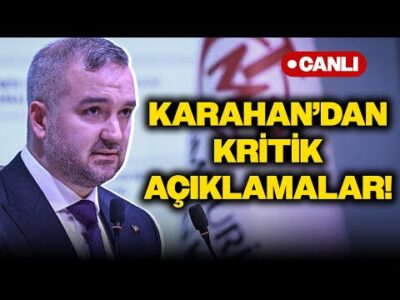 #CANLI Merkez Bankası Başkanı Fatih Karahan Konuşuyor: Para Politikası ve Ekonomide Son Görünüm