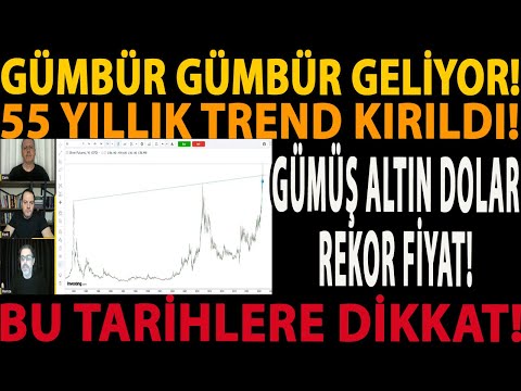 GÜMBÜR GÜMBÜR GELİYOR! 55 YILLIK TREND KIRILDI! GÜMÜŞ ALTIN DOLAR REKOR FİYAT! BU TARİHLERE DİKKAT!