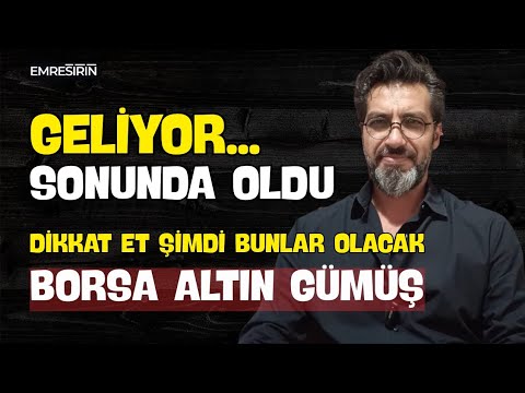 GELİYOR... SONUNDA OLDU! ŞİMDİ BURALARA DİKKAT!!! BORSA•ALTIN•GÜMÜŞ | Emre ŞİRİN #borsa #bist100